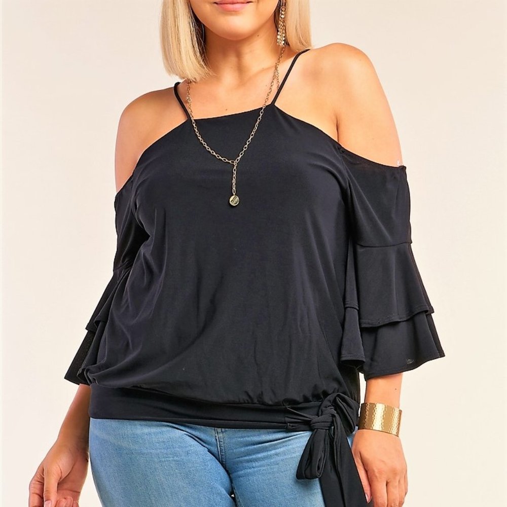 Plus Size Off The Shoulder Women's Top